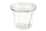 Gugelhupf-Glas 80 ml mit Glasdeckel (12 St.)