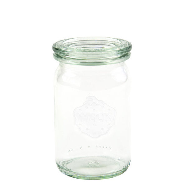 Zylinder-Glas 145 ml mit Glasdeckel (12 St.)