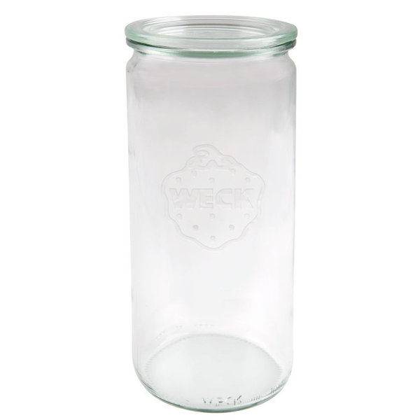 Zylinder-Glas 1040 ml mit Glasdeckel (6 St.)